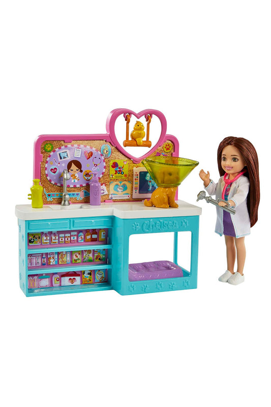 Barbie Chelsea Meslekleri Öğreniyor Veteriner Oyun Seti HGT12