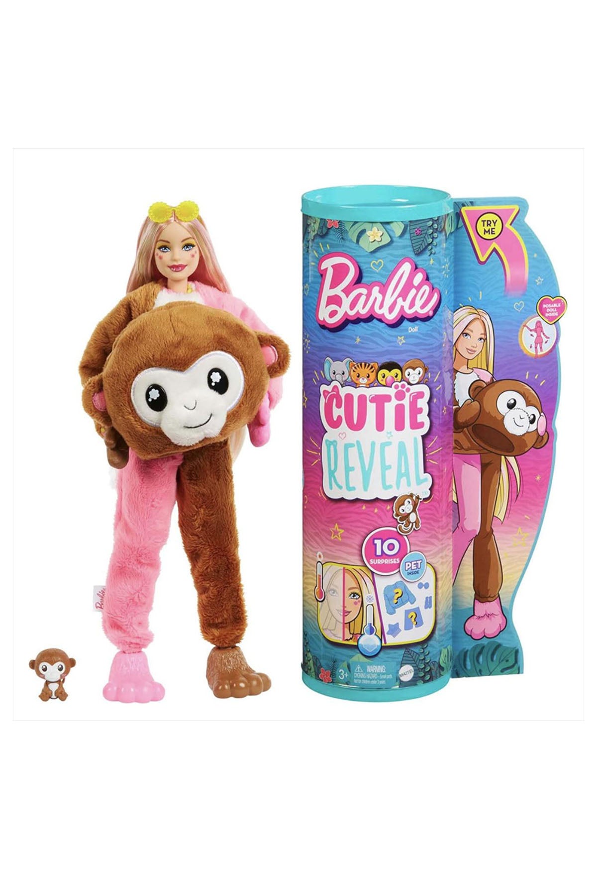 Barbie Cutie Reveal Bebekler Barbie Tropikal Orman Serisi