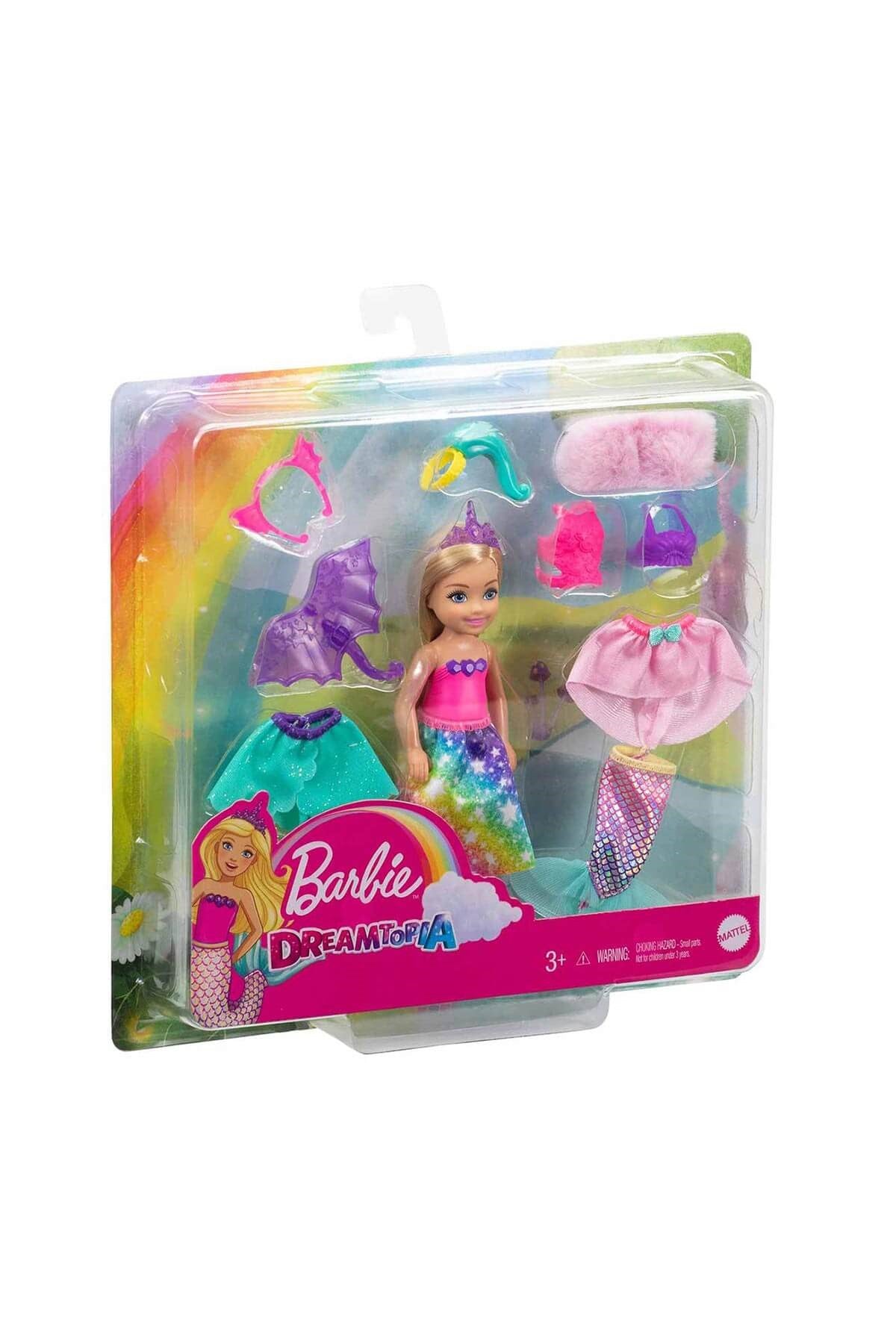 Barbie Dreamtopia Chelsea ve Kostümleri Oyun Seti GTF40