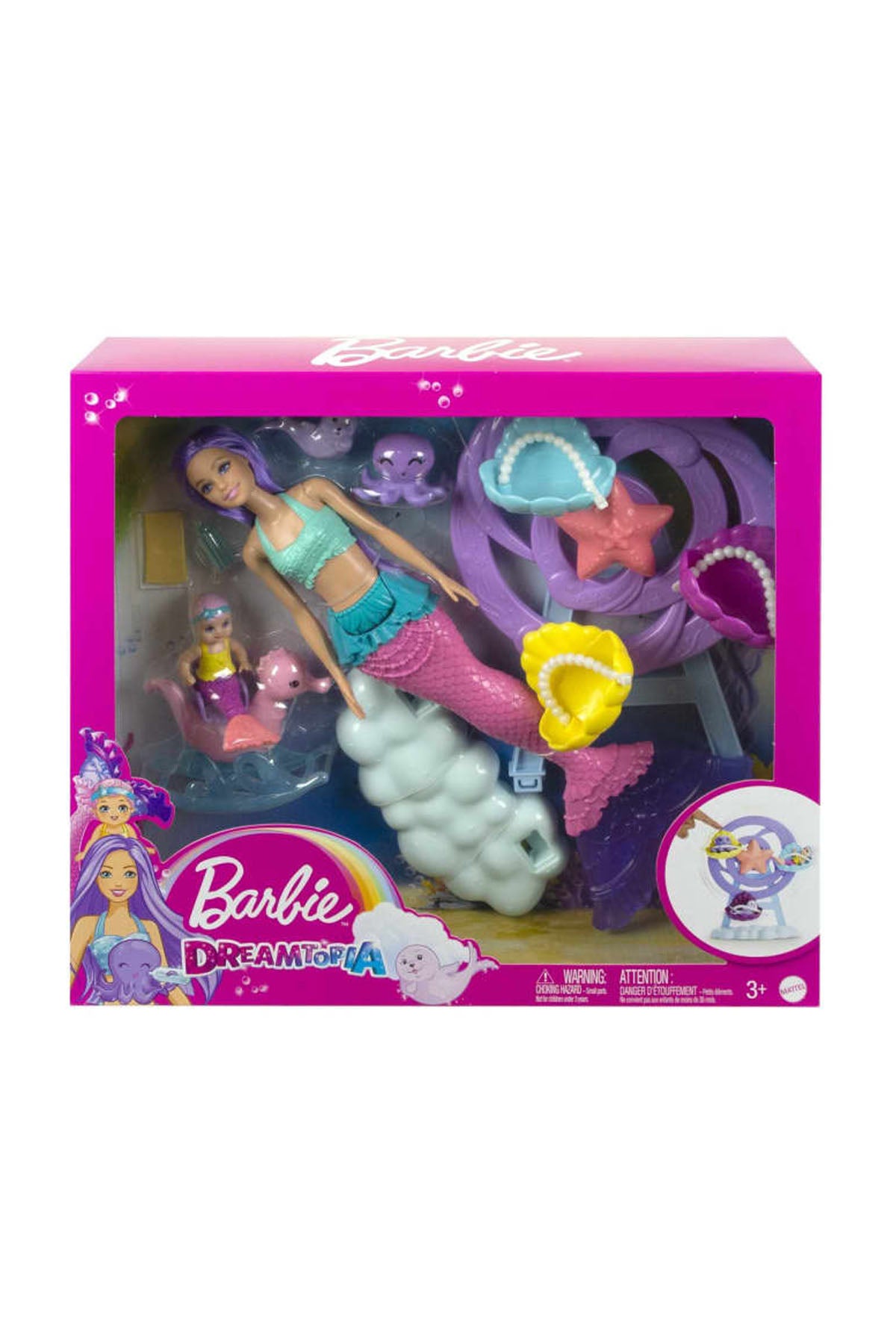 Barbie Dreamtopia Deniz Kızı Bebek ve Çocuk Oyun Alanı