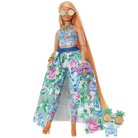 Barbie Extra Fancy Çiçekli Kostümlü Bebek HHN14