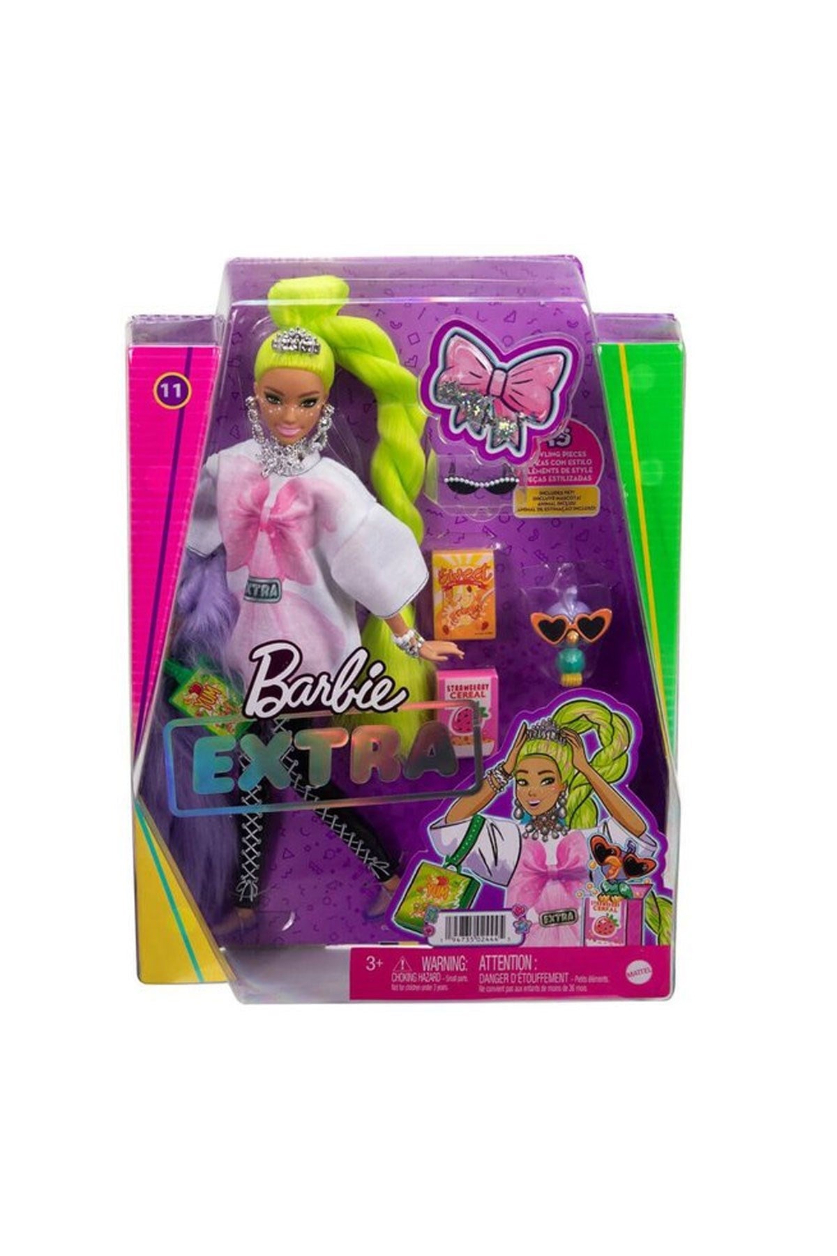 Barbie Extra - Neon Saçlı Bebek