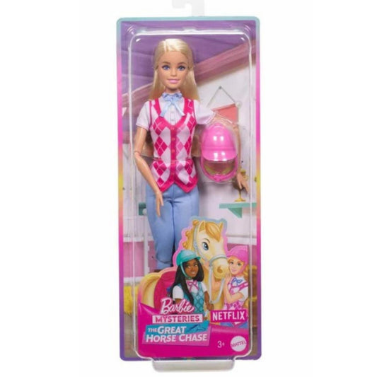 Barbie Great Horse Chase Barbie Binici Bebek - Malibu-HXJ38