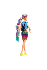 Barbie Leopar Desenli Saçlar Bebeği-GRN81 - Welcome Baby