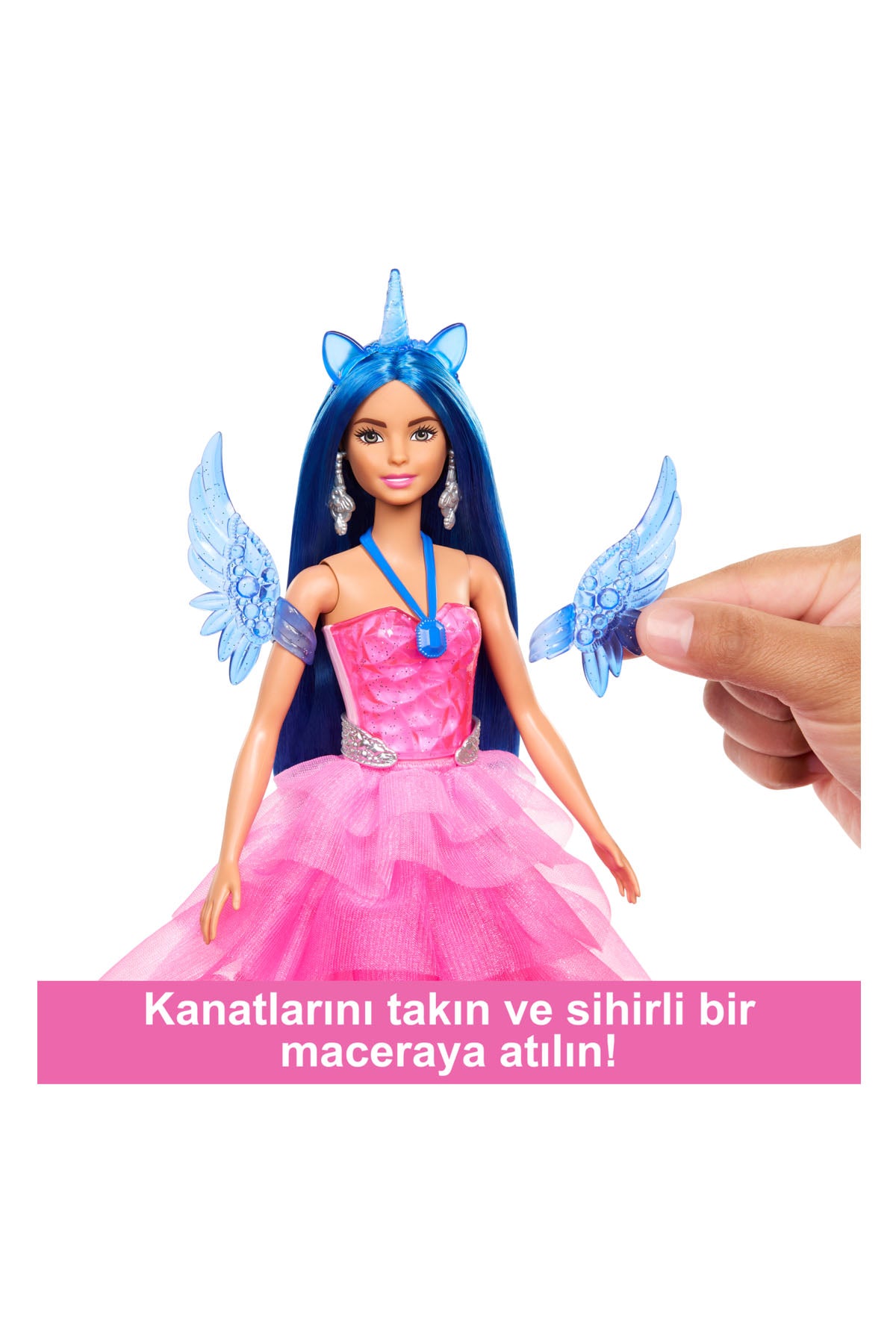 Barbie Mavi Saçlı Prenses Bebek