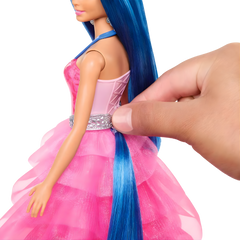 Barbie Mavi Saçlı Prenses Bebek HRR16