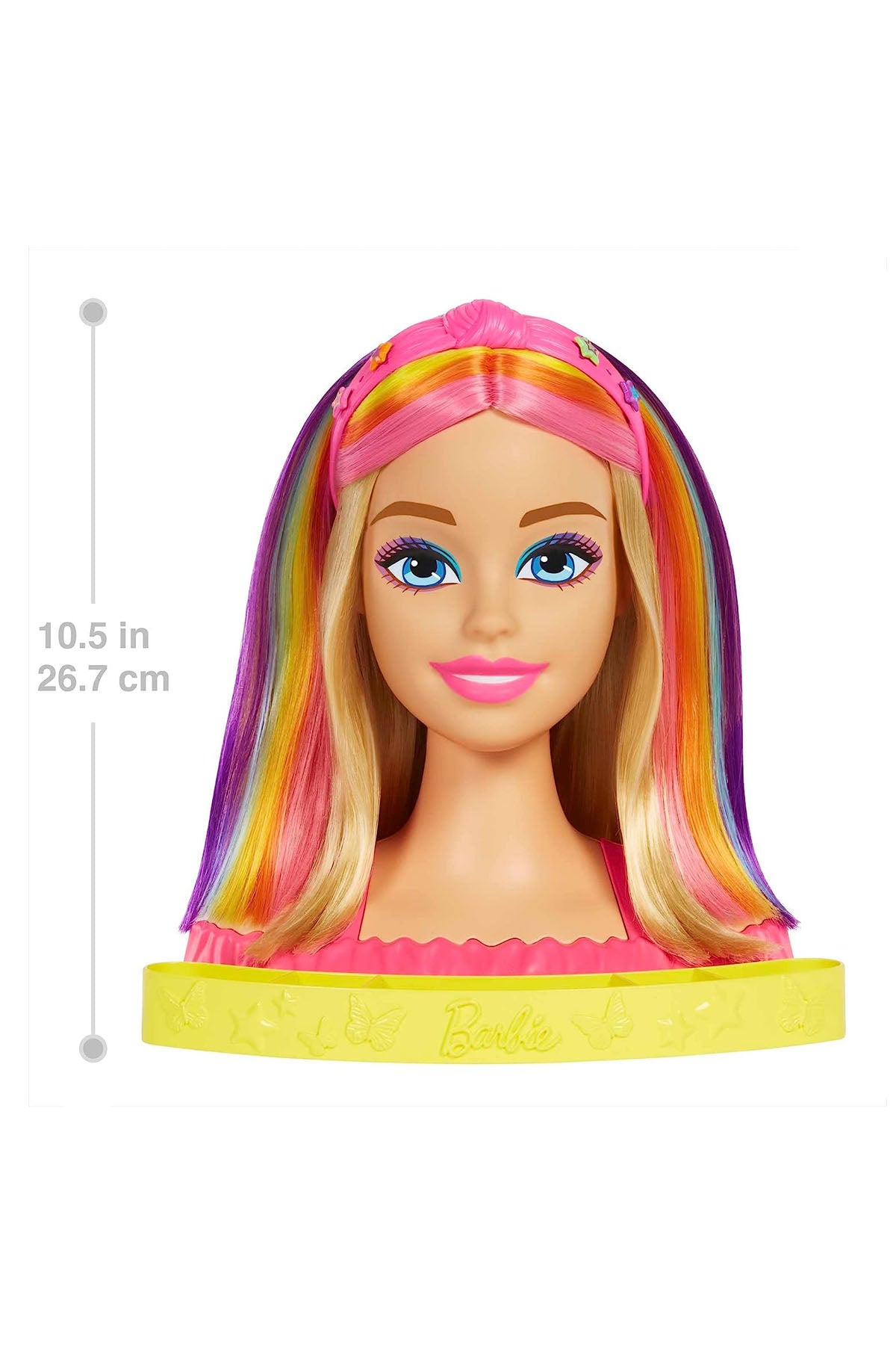 Barbie'nin Gökkuşağı Saçlı Büstü ve Aksesuarları