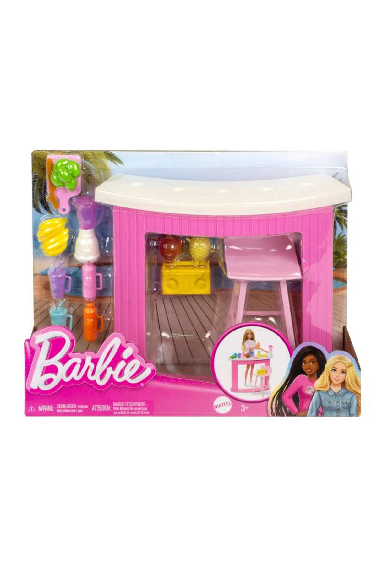 Barbie'nin içecek Standı Aksesuarları