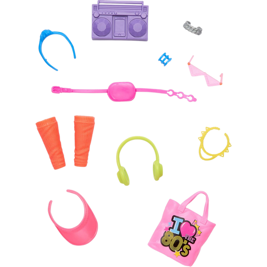 Barbie'nin Moda Aksesuarları Paketleri I Love The 80s HWV74