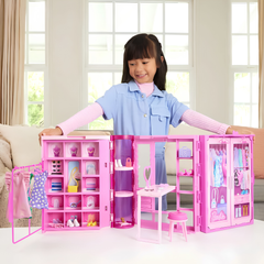 Barbie'nin Rüya Gardırobu ve Bebek Oyun Seti HXD58