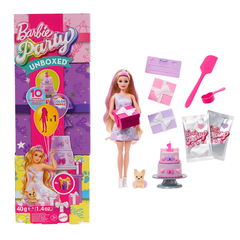 Barbie Parti Paketi Minik Dostumun Doğum Günü Serisi Mor Kutu JFG70