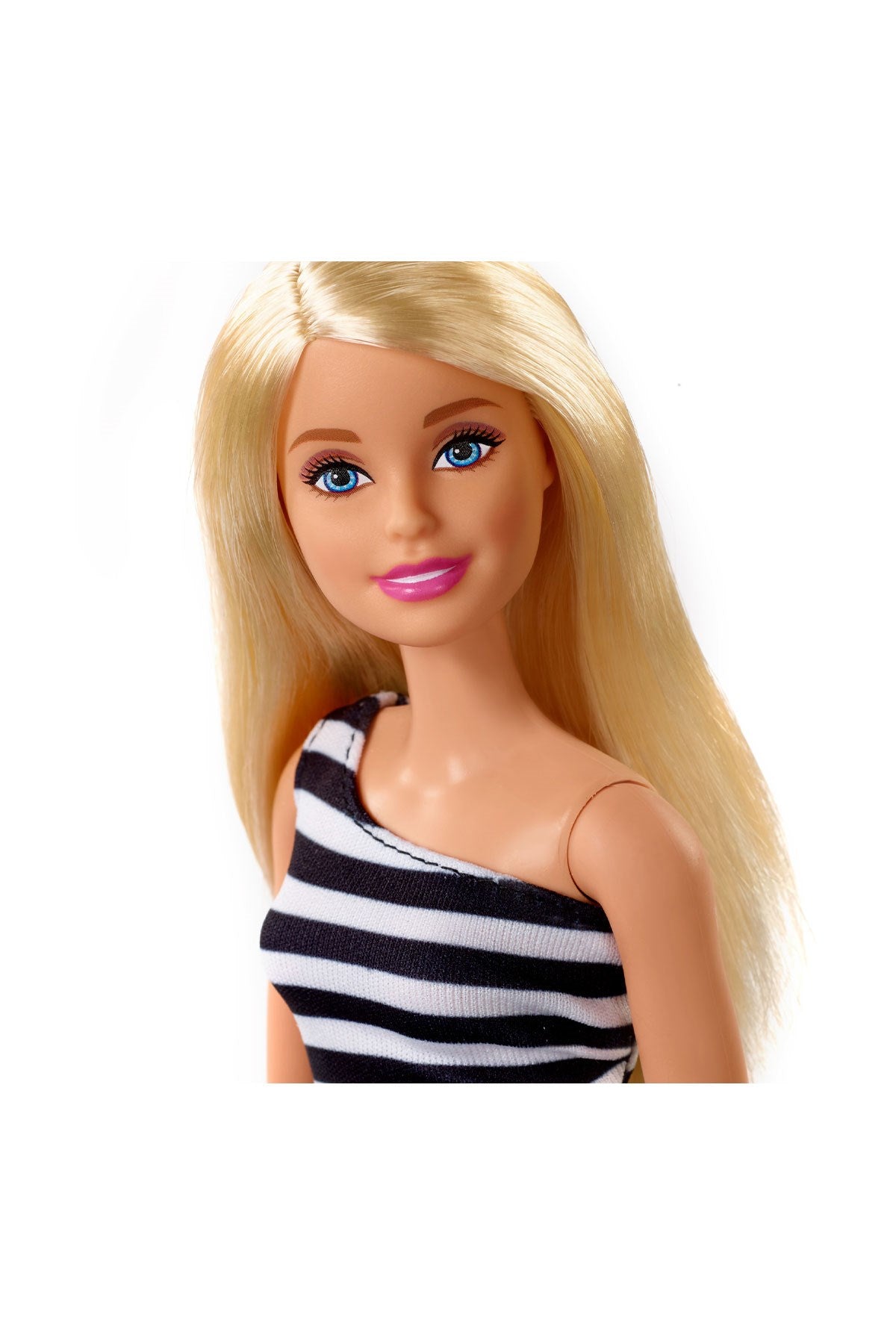 Barbie Pırıltılı Barbie Bebekler - Siyah Beyaz Çizgili Elbiseli FXL68