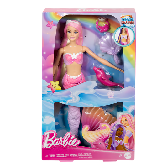 Barbie Renk Değiştiren Deniz Kızı ve Aksesuarları HRP97