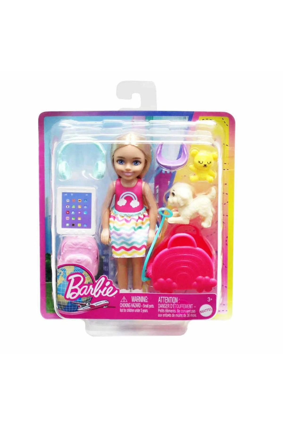 Barbie Seyahatte Chelsea Bebek ve Aksesuarları