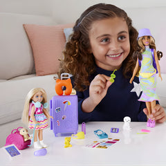 Barbie Seyahatte Chelsea Bebek ve Aksesuarları HJY17
