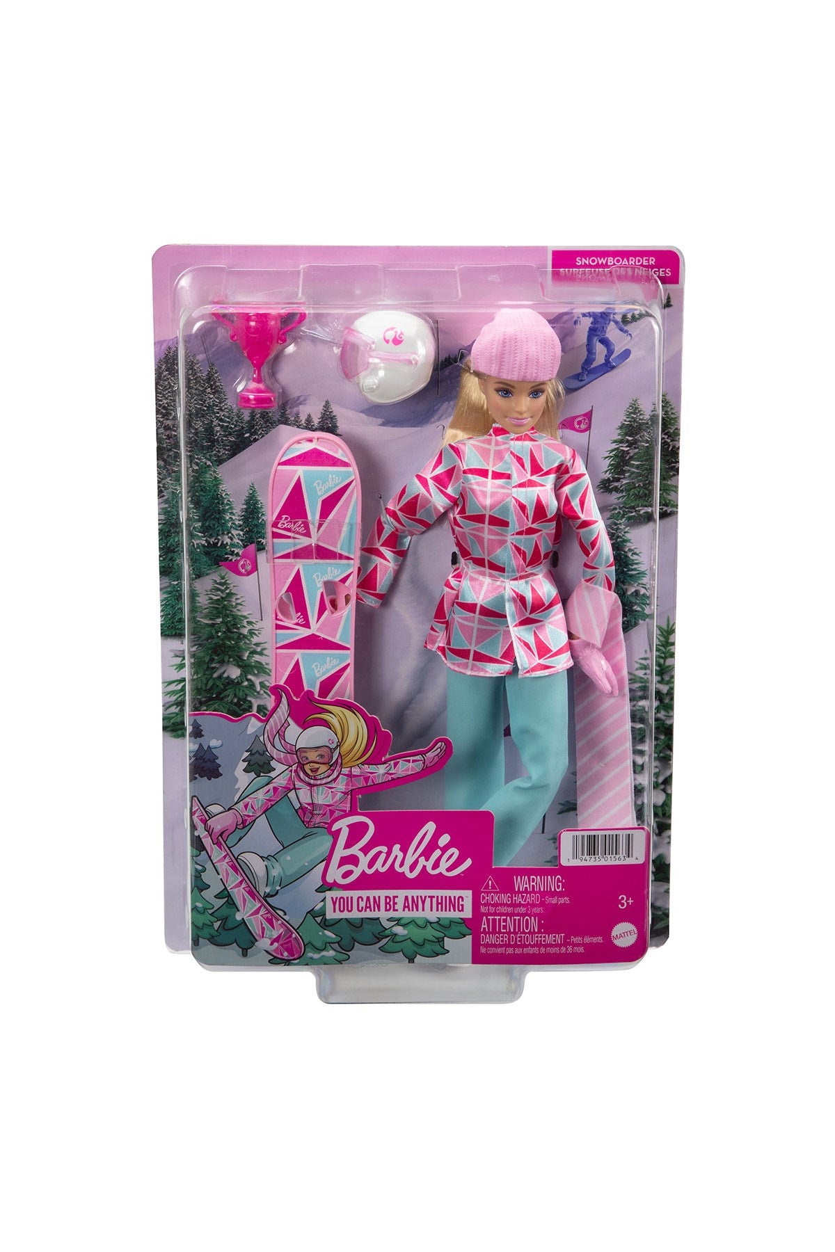 Barbie Snowboard Sporcusu Bebek