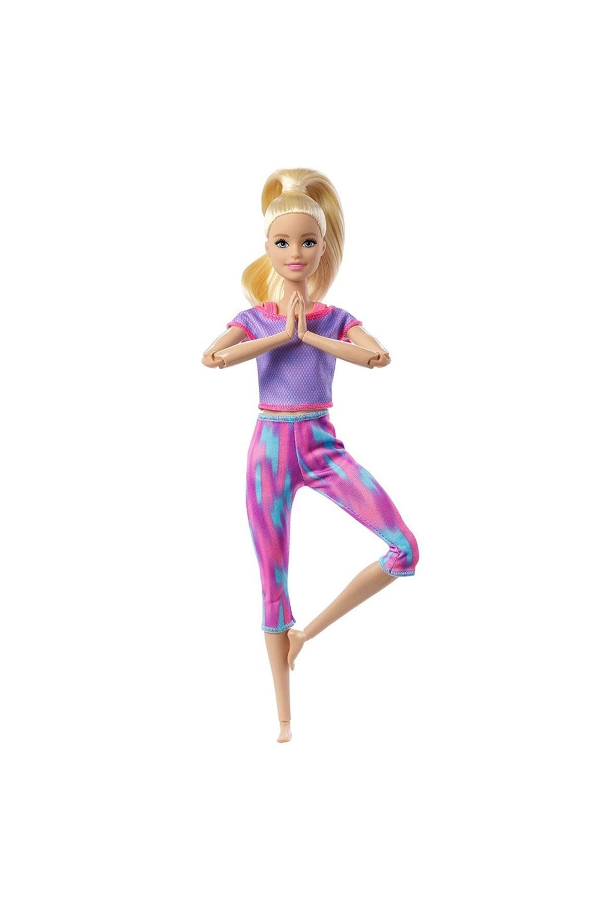 Barbie Sonsuz Hareket Bebeği, Sarışın - Desenli Taytlı GXF04