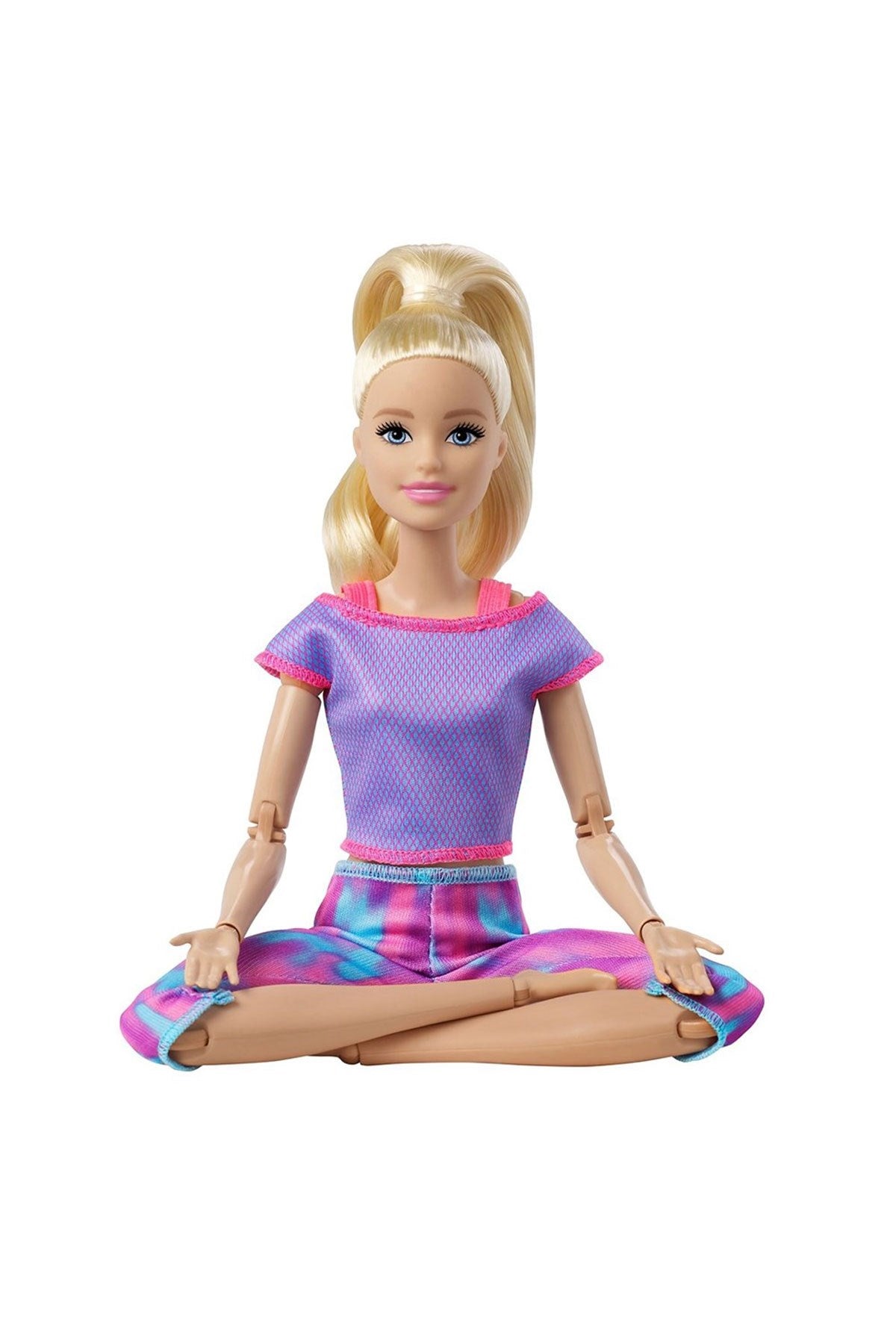 Barbie Sonsuz Hareket Bebeği, Sarışın - Desenli Taytlı GXF04