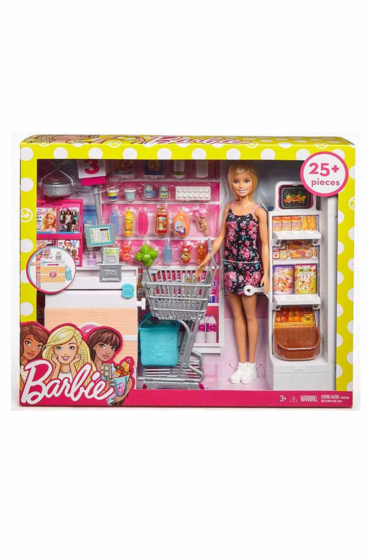 Barbie Süpermarkette Oyun Seti