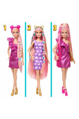 Barbie Upuzun Muhteşem Saçlı Bebekler Pembe Saçlı Bebek Mattel JDC85