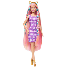 Barbie Upuzun Muhteşem Pembe Saçlı Bebek JDC85