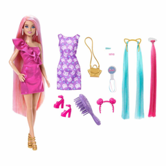 Barbie Upuzun Muhteşem Pembe Saçlı Bebek JDC85