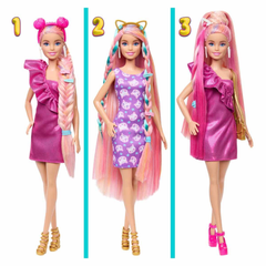 Barbie Upuzun Muhteşem Pembe Saçlı Bebek JDC85