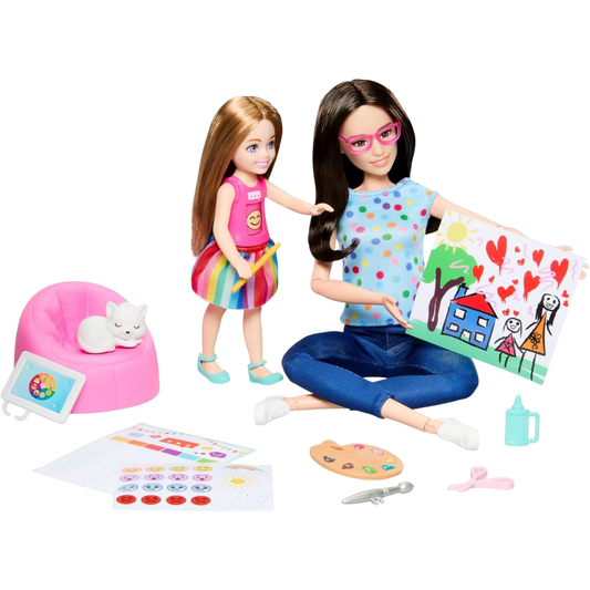 Barbie ve Chelsea Sanat Atölyesi Oyun Seti HRG48