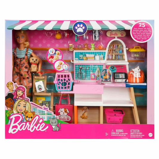 Barbie ve Evcil Hayvan Dükkanı Oyun Seti GRG90
