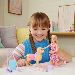 Barbie ve Köpekçiğin Yürüyüş Zamanı Oyun Seti JB46