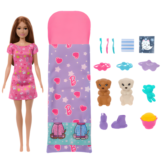 Barbie ve Köpekçikleri Pijama Partisi HXN01