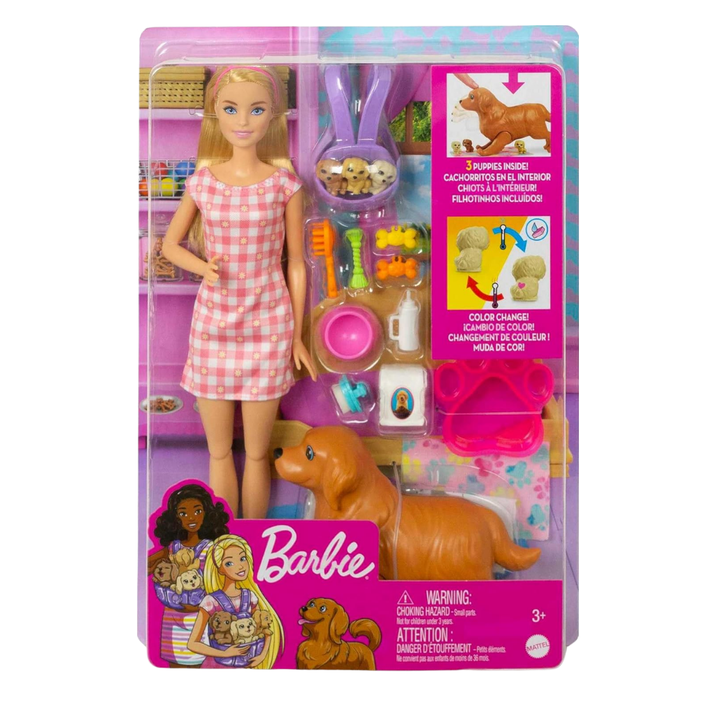 Barbie ve Yeni Doğan Köpekler Oyun Seti HCK75
