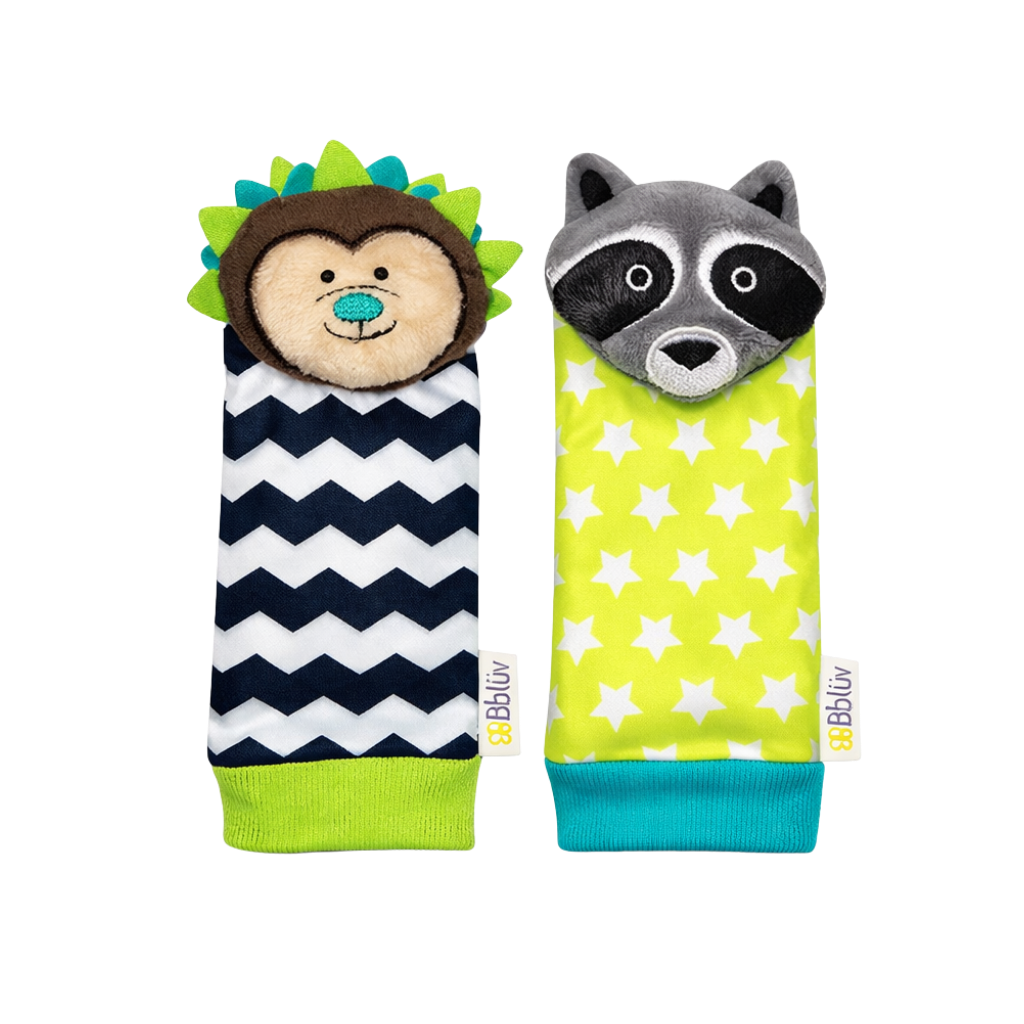 Bblüv Düo Çıngıraklı Patik Rakun ve Kirpi - Welcome Baby