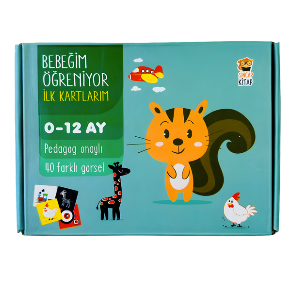 Sincap Kitap Bebeğim Öğreniyor İlk Kartlarım (0-12 Ay)