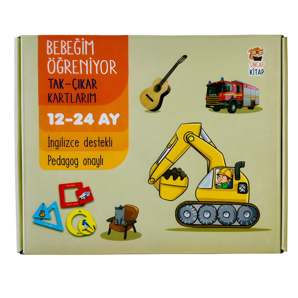 Sincap Kitap Bebeğim Öğreniyor Tak Çıkar Kartlarım (12-24 Ay)