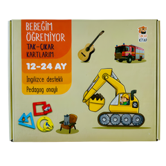 Sincap Kitap Bebeğim Öğreniyor Tak Çıkar Kartlarım (12-24 Ay)