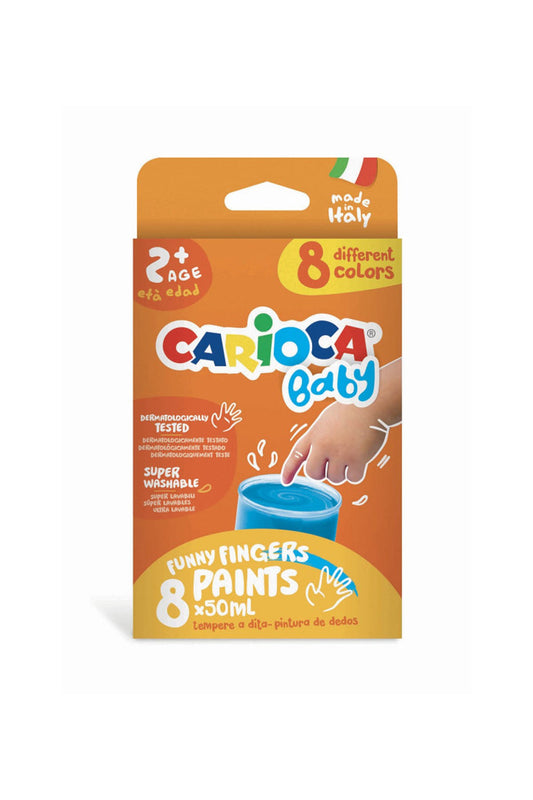 Carioca 8’li Süper Yıkanabilir Bebek Parmak Boyası - Welcome Baby