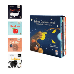 Sincap Kitap Bebek Üniversitesi 1 Hikayeli İlk Kavramlarım Set ( 4 Kitap)