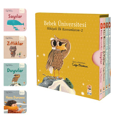 Sincap Kitap Bebek Üniversitesi 2 Hikayeli İlk Kavramlarım Seti