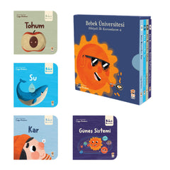 Sincap Kitap Bebek Üniversitesi 4 Hikayeli İlk Kavramlarım Seti