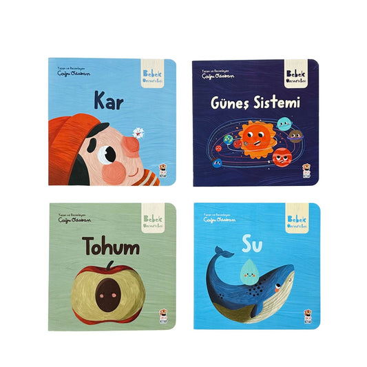 Sincap Kitap Bebek Üniversitesi 4 Hikayeli İlk Kavramlarım Seti