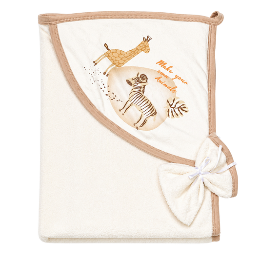Bibaby Animals Kingdom Silgi Bebek Havlusu 75x75cm