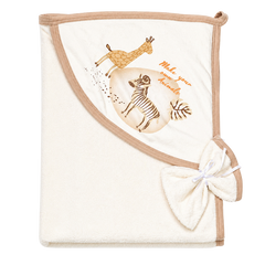 Bibaby Animals Kingdom Silgi Bebek Havlusu 75x75cm