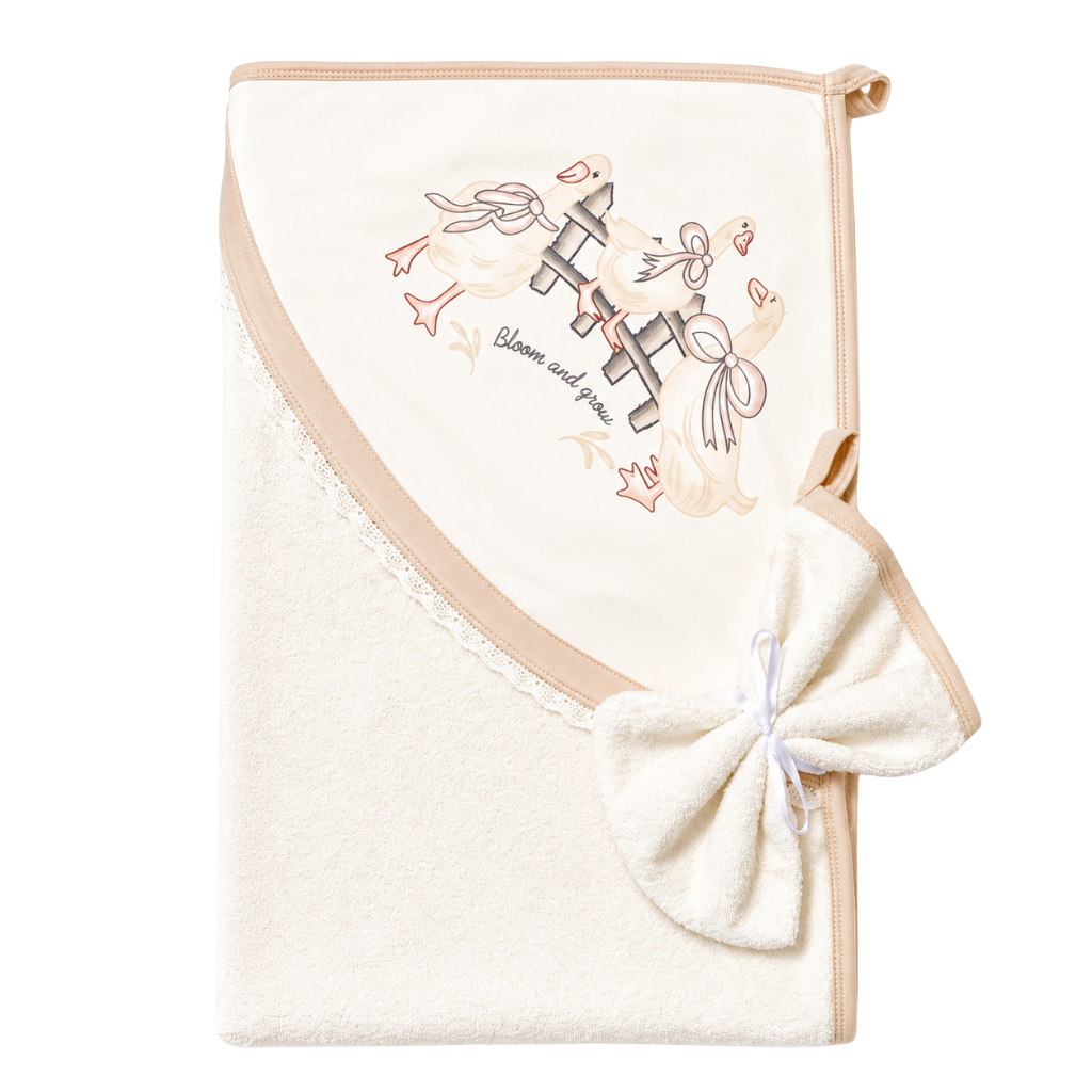 Bibaby Twinn Duck Silgi Bebek Havlusu 75x75cm