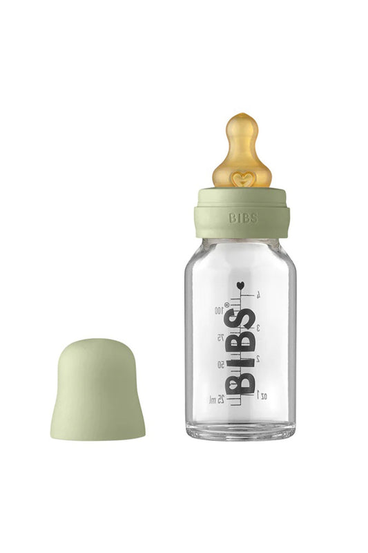 Bibs Baby Bottle Complete Set 100ml Sage - Welcome Baby