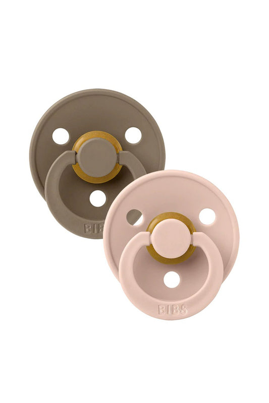Bibs Colour 2'li Kauçuk Emzik Dark Oak / Blush No:1 - Welcome Baby