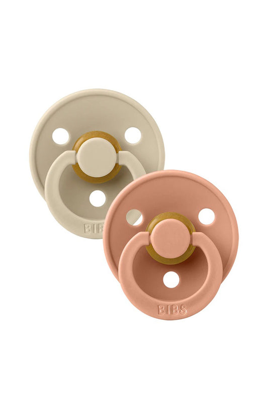 Bibs Colour Emzik 2'li Dark Vanilla/Peach No:2 Latex - Welcome Baby