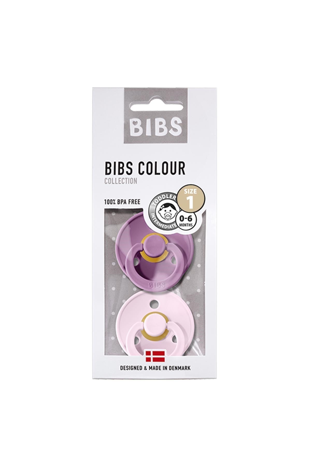 Bibs Colour Emzik 2li - Lavender / Baby Pink No:1 Latex