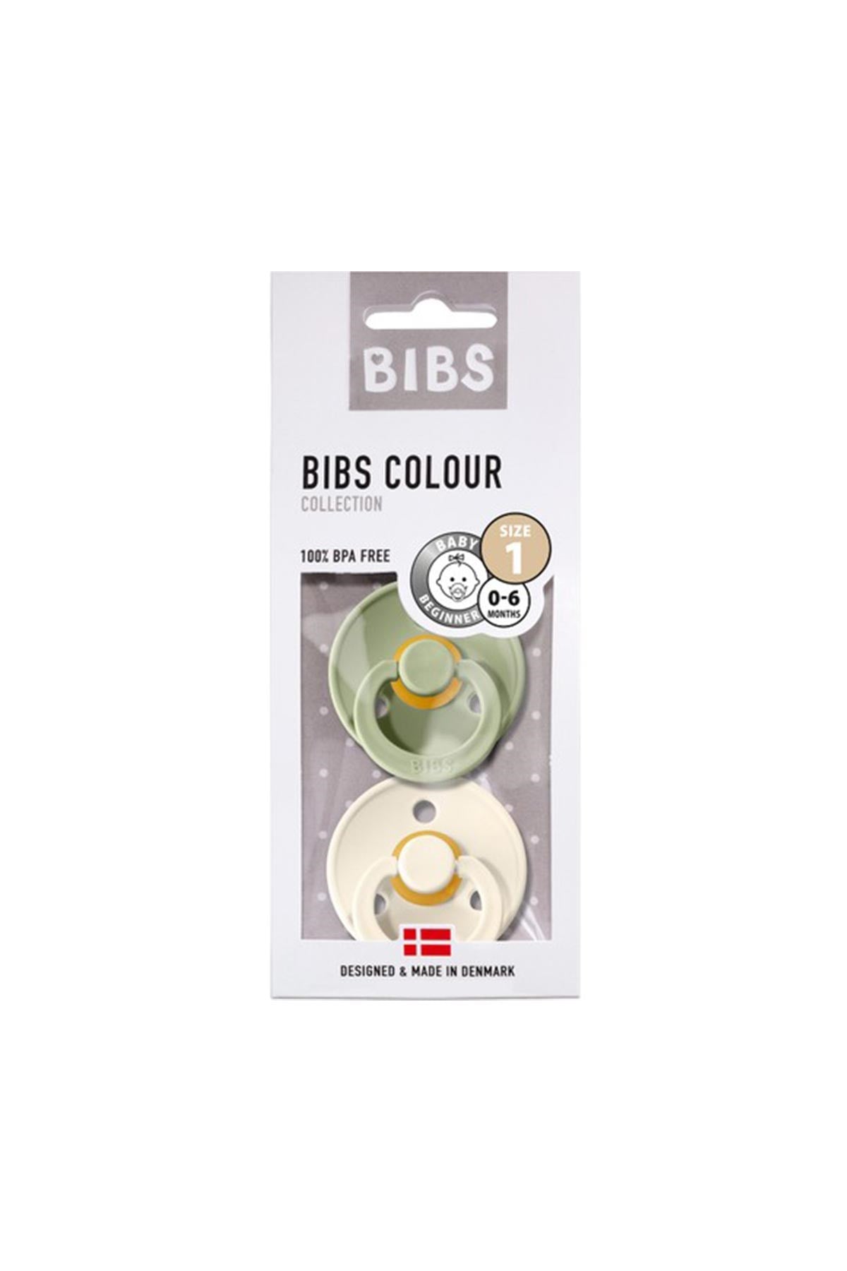 Bibs Colour Emzik 2li - Sage / Ivory No:1 Latex