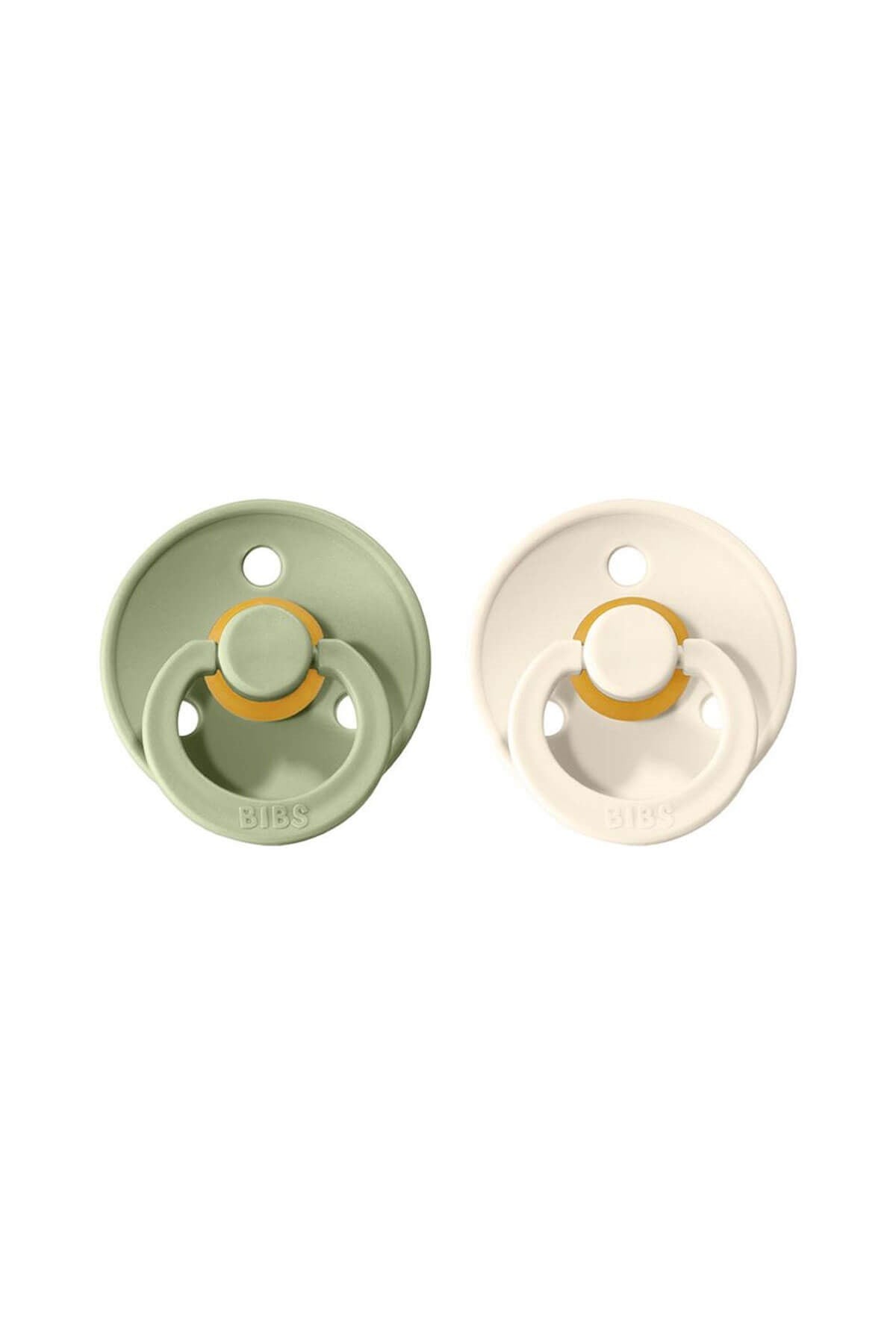 Bibs Colour Emzik 2'li Sage / Ivory No:2 Latex - Welcome Baby